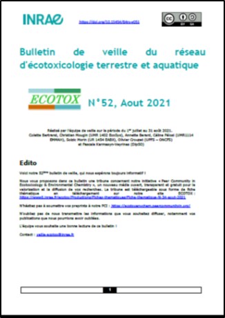Bulletin 52 : Veille du 01/07/2021 au 31/08/2021