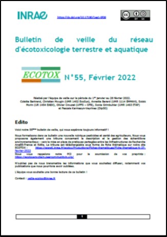 Bulletin 55 : Veille du 01/01/2022 au 28/02/2022
