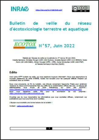 Bulletin 57 : Veille du 01/05/2022 au 30/06/2022